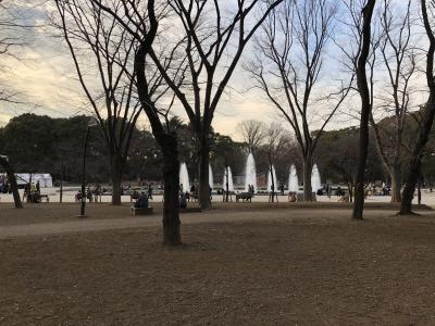 冬の終わりの上野公園