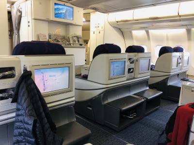 中国国際航空ビジネスクラスで北京経由でジャカルタへ