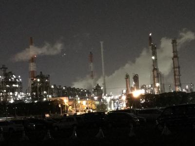 ホテル三日月龍宮城スパと市原市の工場夜景、日帰り旅。