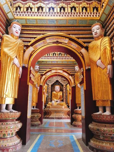 ２ヶ月連続ミャンマー！④モンユワ近くのおもしろ寺院と巨大立像