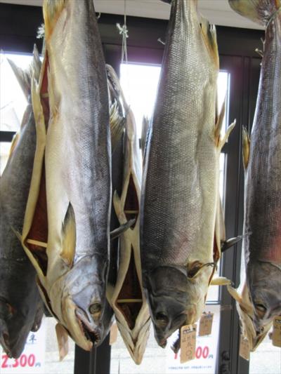 鮭で有名な村上市