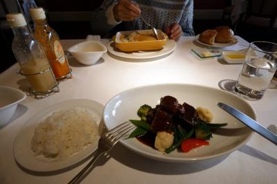 三島プラザホテル カフェレストラン セゾンの昼食　三島市佐野体験農園 キャベツ・ダイコンの収穫