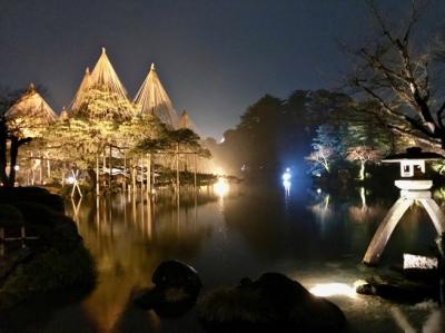 幻想的な風景。──「兼六園ライトアップ」（金沢・白川郷・高山の旅 その3）