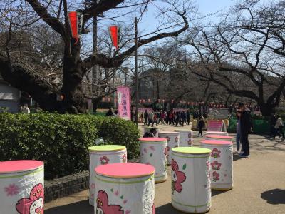 東京散歩＊お花見前から大混雑の上野恩賜公園