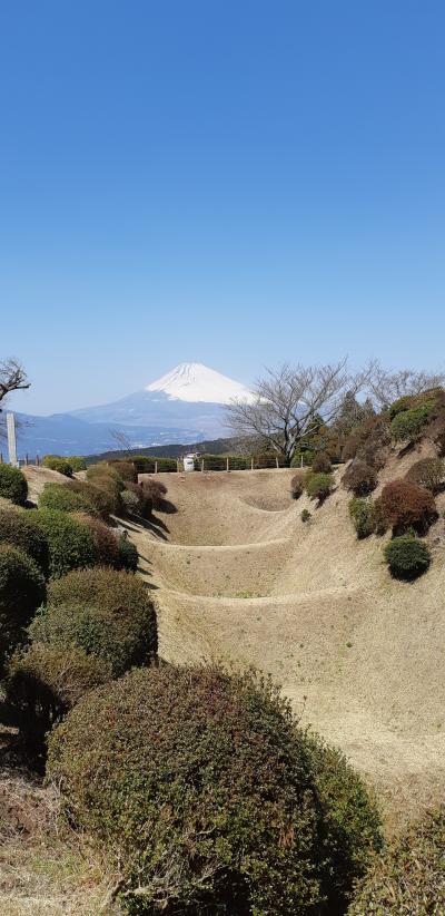 富士山を見に行こう②障子堀が美しい山中城址へ