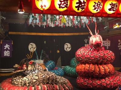 島根　石見銀山　浜田市で夜神楽