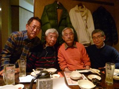 中学と高校の同級生と「酒の一滴は血の一滴涙は心の汗」で飲み会 池袋 2019/03/16