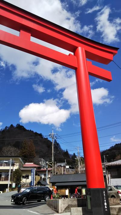 青春18きっぷと息子をつかっていく、榛名神社。