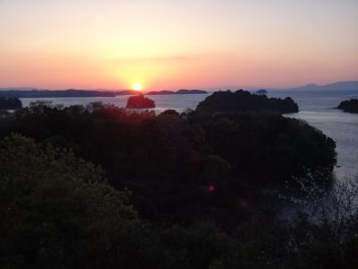 母娘・ＦＤＡで九州横断の旅　天草で夕日！