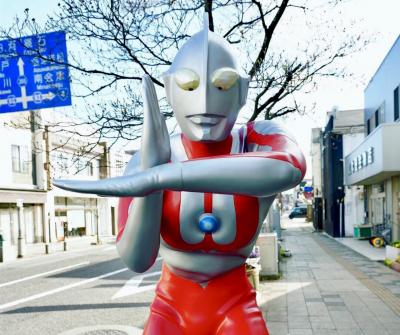 福島県須賀川市2019年４月「ウルトラマンM78 光の町」の住人になりに/円谷ミュージアム