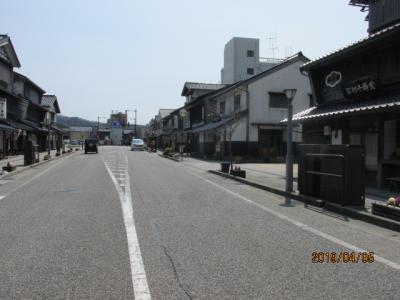 能登の春（７）輪島の街並み。