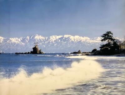 海越しの立山連邦を見たくて氷見へ