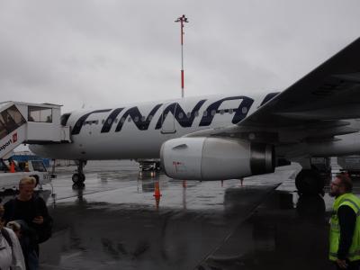 エアバスA321に乗りました。BCN-HEL Finnair の便です。