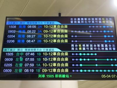 久々の高鐡(台湾新幹線)で、台中へ。台中の街並み。