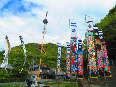 魚族に感謝♪遭難者を慰める♪漁業者の安全♪パラサウロロフス♪武者絵登り♪熊本・天草 島巡り 2019年4月 3泊4日1人旅(個人旅行)６６