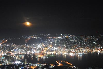 長崎へ！　夫婦共に初めての長崎を訪れました。　　その６　稲佐山からの夜景を楽しんでから思案橋で夕飯。