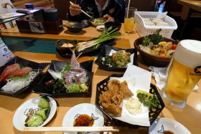 ０２．インターハイに向けた練習試合　沼津 魚がし寿司 流れ鮨 三島店の夕食