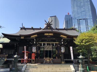 新宿周辺★神社巡りとタピオカドリンク