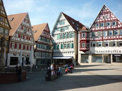 ドイツ木組みの家を訪ねて 町から町へ ヘレンベルク(Herrenberg)