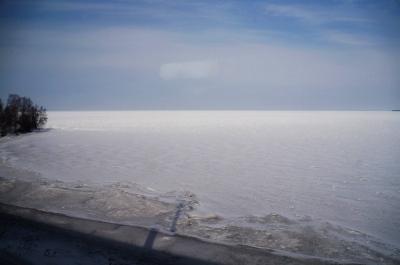 冬のモンゴル・シベリアへの旅4 ロシアに入国 シベリア鉄道から眺める凍てつくバイカル湖 (Frozen Lake Baikal)