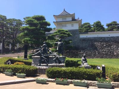 二本松城址をぶらぶら／会津白虎隊よりも悲運な二本松少年隊の群像がありました