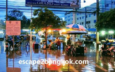 ほあほあホアヒン(02)タイ王室の静養地も洪水するの?乾季なのに【2007年4月-5月】