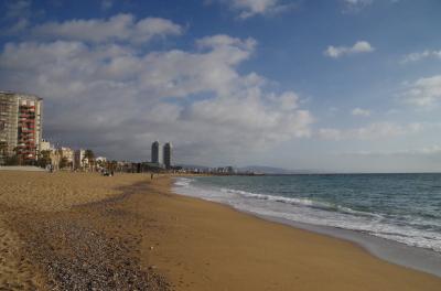 スペイン語学習仲間とバルセロナ自由旅行　５－１　バルセロナ浜辺と歴史博物館