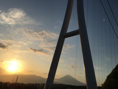 日本最長大吊橋から富士山を眺める その1