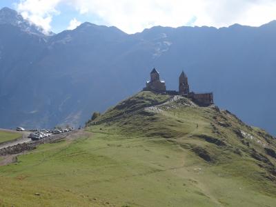 欧・亜・中東ここはいずこ？アゼルバイジャン・ジョージア・アルメニア・アルツァフ旅行【２０】（2018年秋 ５日目③絶景！ツミンダサメバ教会）