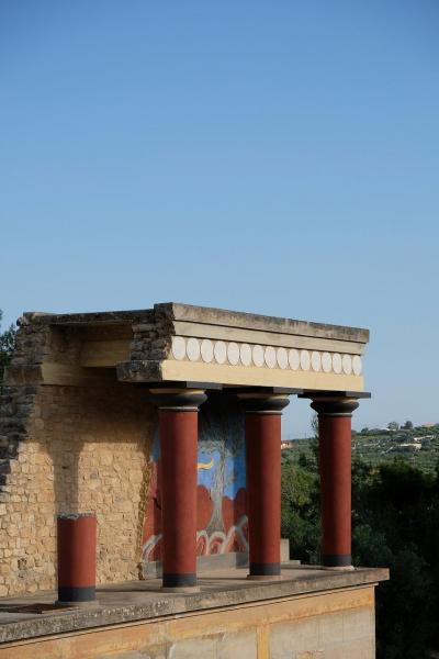 ギリシャ観光２０１９　アテネ近郊とエーゲ海クルーズ　その８　イラクリオン　クノッソス宮殿跡と考古学博物館見学