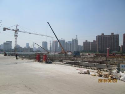 上海の真如水産市場跡・「中海・臻如府」高層住宅群・再開発工事中