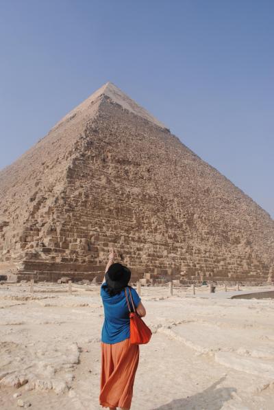 GWはエジプトへ！　再びカイロへ。　その２　カフラー王のピラミッドの中は私たちシニア夫婦2人だけ。