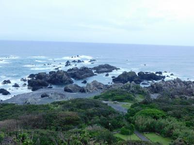 ジェットスターで行く室戸岬　台風中継で有名な室戸岬は普段から荒れていました