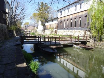 平成最後のツーリング 西日本2850Ｋｍ Ⅶ　 近江八幡宮：絶景 桜吹雪の八幡掘り巡り