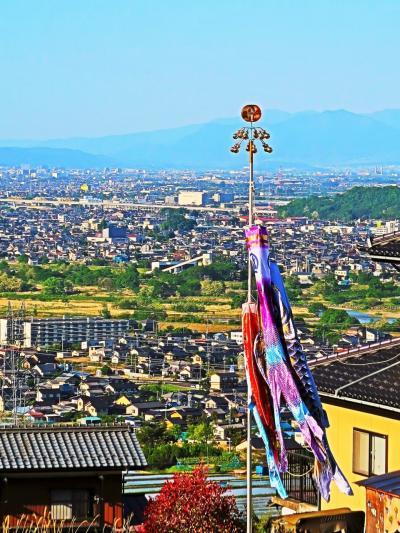 信州令和57　姨捨公園あたり（姨捨観光会館→姨捨駅）登り坂　☆善光寺平の展望スポット