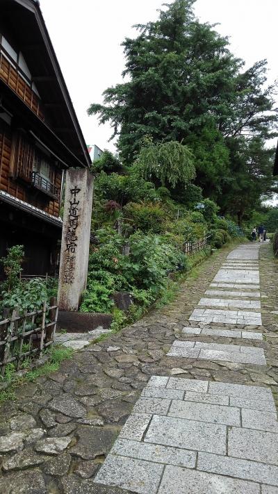 梅雨の岐阜周辺旅一日目　馬籠峠