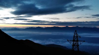 憧れていた千畳敷で朝を迎え今日は山を降りる日です；；