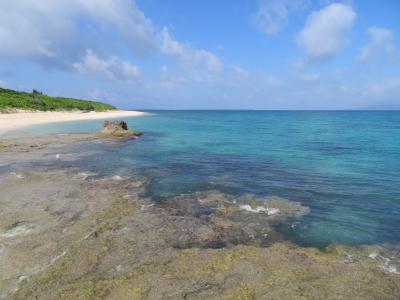 新城島と西表島・小浜島が見える黒島西の浜『かめ岩』の上♪気温39.8℃(推定)無風の炎天下 熱中症？！2019年７月八重山・黒島８泊９日２９