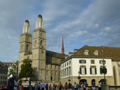 2019初夏のスイス8日間の旅6日目後半チューリッヒの夕暮れ