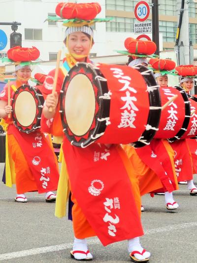 東北絆まつり/福島-8　盛岡さんさ踊りｂ　太鼓パレード日本一　 ☆-サッコラチョイワヤッセ-