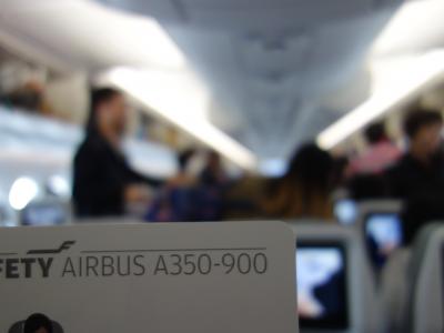 Airbus A350-900 に乗りました。LHR-HEL Finnair AY1332便です。