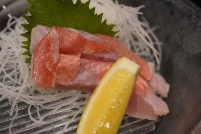 20190810-1 豊洲 高はしさん、かぶ煮付とか、金目昆布締・あじとか、いわし味噌煮