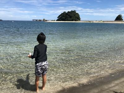 家族旅行 日帰り2019年8月（長男10歳、次男8歳）IN 若狭若宮海岸