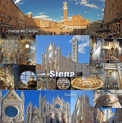 トスカーナ街巡り＋ローマ ７ -世界遺産シエナを観光、Mugolone Ristoranteで絶品トリフが香るカルボナーラリゾット頂きます-