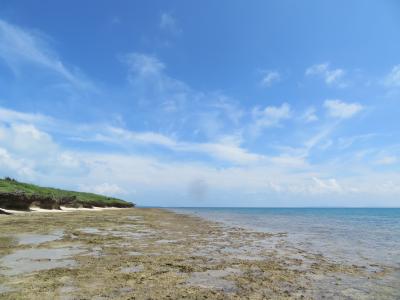 黒島の東外周♪地図上では完全に海底の部分を一人フラフラ歩いている♪よい子は絶対にマネしちゃダメヨ！！2019年７月八重山・黒島８泊９日９８