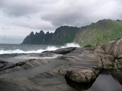 トロムソから車で行く。セニアとアンドヤの景勝ルート(National Scenic Route)をドライブ