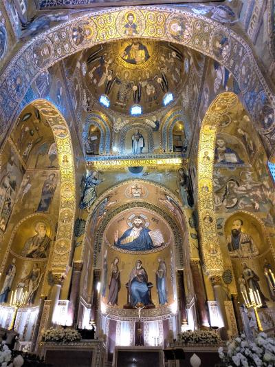 第6日目(8月11日)パレルモ観光(パラティーナ礼拝堂・ノルマン王宮、カテドラーレ)、モンレアーレ観光(大聖堂)