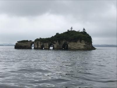 松島湾（日本三景）遊覧船案内：2階席は別途料金、すぐに飽きる風景