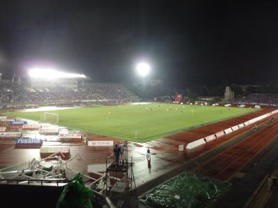 琵琶湖マリオット泊で京都サンガ戦(^^♪