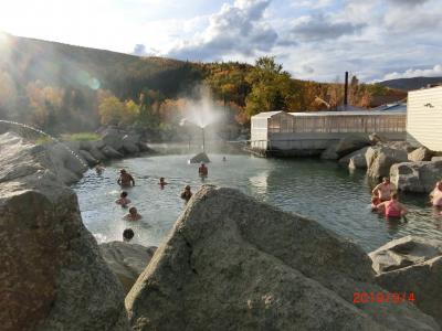 オーロラと動物と氷河（オーロラ at チェナ温泉）in Alaska